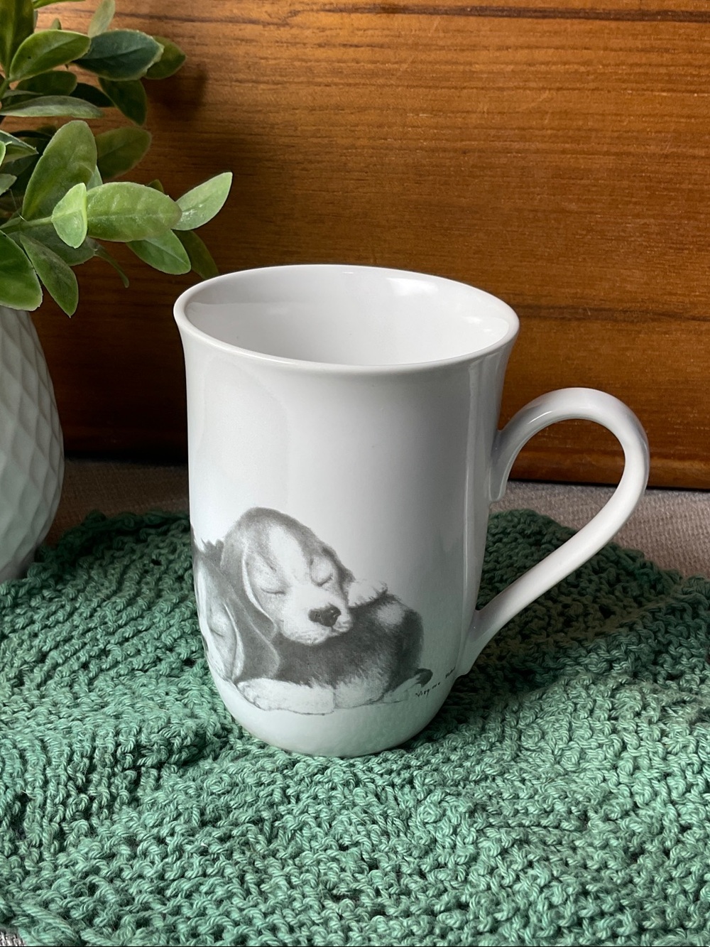 Otagiri Jonah’s Workshop Beagle Puppy Mug Virginia Miter Japan Dog Coffee Cup